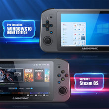 Load image into Gallery viewer, ANBERNIC Win600 PC Games Handheld AMD 3020e/3050e 5.94 Inch IPS Screen Office Video Game Console Windows 10 WiFi5  Pocket Laptop
