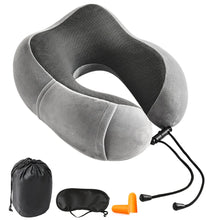 Load image into Gallery viewer, Soft Travel Pillow U Shaped Travel Healthcare Memory Foam Neck Cervical Airplane Pillow Neck Cushion
