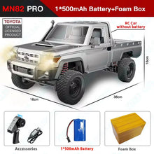 Load image into Gallery viewer, ZWN 1:12 Full Scale RC CAR MN82 Upgraded MN82 PRO Controllable Headlights 2.4G 4WD Off-Road Car Pick Up Truck Toy for Kids Gifts
