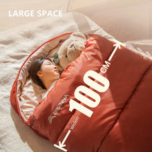 Load image into Gallery viewer, BISINNA Large Camping Sleeping Bag Lightweight 3 Season Loose Widen Bag Long Size for Adult Rest Hiking Fishing

