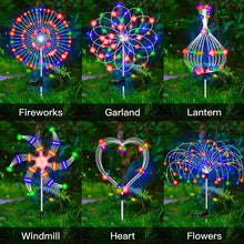 Load image into Gallery viewer, Solar Firework Garden Light – IP65 Waterproof LED Outdoor Lawn &amp; Flower Lamp with 8 Modes
