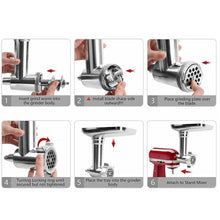 Load image into Gallery viewer, Steel Kitchen Meat Grinders Sausage Stuffer Attachment For Kitchen Aid Stand Mixer Kitchen Appliances Kitchen Dining Bar Parts
