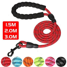 Load image into Gallery viewer, Reflective Dog Leash – Heavy Duty Traction Rope with Padded Handle for Strong Dogs
