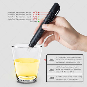 Auto Liquid testing Brake Fluid Tester pen for DOT3/DOT4 Accurate brake Oil test Quality Check Automotivo Car accessories