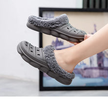 Load image into Gallery viewer, Waterproof cotton slippers for men winter 2024 new cashmere thickened warm waterproof non-slip indoor shoes

