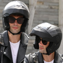 Load image into Gallery viewer, BLD Personalised Motorcycle Full Face Helmet Men Women Fashion Dual Lens Helmets Motocross Racing Modular Flip Up Casco Moto
