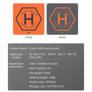 Drone Landing Pad Foldable Aircraft Launch Mat for DJI Mini 3/Mavic 3/Mini 3 Pro/Air 2/2s/Phantom 2/3/4 RC Drones Helicopter