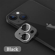 Load image into Gallery viewer, Camera Lens Metal Protector Glass For iPhone 14 13 Pro Max 13 Mini Back Lens Cap On iPhone 14 Plus Full Cover Protective Cases Metal Camera Cover with Tempered Glass Screen Protector
