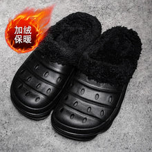 Load image into Gallery viewer, Waterproof cotton slippers for men winter 2024 new cashmere thickened warm waterproof non-slip indoor shoes
