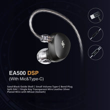 Load image into Gallery viewer, SIMGOT EA500 DSP Wired Earphones With Mic Dual-Magnetic-Circuit Dual-Cavity HiFi Stereo Music Headphone Custom Gaming Earbuds
