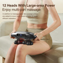 Load image into Gallery viewer, Fascia Gun 12/8 Heads Electric Massage Gun Muscle Relaxation High Frequency Back Massage Deep Tissue Muscle Fascia Massage Gun
