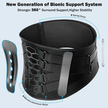Load image into Gallery viewer, Adjustable Back Brace for Lower Back Pain Relief – Lumbar Support Belt for Sciatica, Herniated Disc &amp; Scoliosis
