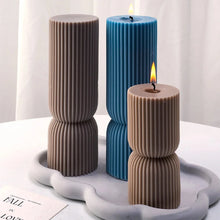Load image into Gallery viewer, Nordic Style Cylindrical Candle Silicone Mold Aromath Candles Soap Making DIY Plaster Resin Craft Casting Molds Home Table Decor
