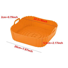 Load image into Gallery viewer, Reusable Silicone Airfryer Liner – Baking Tray &amp; Fryer Accessory
