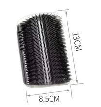 Load image into Gallery viewer, Cat Corner Brush Comb Massager with Catnip – Self-Grooming Wall Arch Scratcher &amp; Hair Removal Tool for Cats
