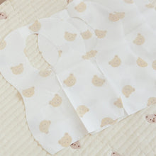 Load image into Gallery viewer, 50-Pack Disposable Bibs for Babies Aged 6 Months to 2 Years Cartoon Bear Feeding Bib for Boy Girl Non-woven Drool Towel
