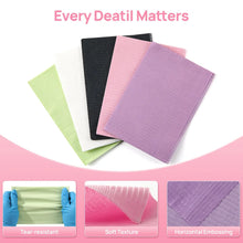 Load image into Gallery viewer, 20Pcs Disposable Nail Art Table Towel 13&quot;x18&quot; - 3 Ply Tattoo Bib Sheet for Patients Dentist or Medical Tray Cover and Nail Table

