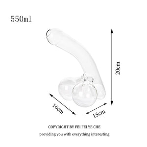 500ML Unique Funny Decanter Party Drinkware Whiskey Decanter Wine Decanter Borosilicate Glass Barware Gadget - Penis-shaped, RPM-Stores
