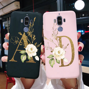 Cute Letters Phone Case For Huawei Mate 9 Cover Mate9 MHA-L29 MHA-L09 Soft Silicone Protector Case For Huawei Mate 9 Funda Coque