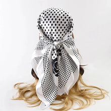 Load image into Gallery viewer, Satin Square Scarf – Elegant 2025 Print Hijab, Shawl &amp; Hair Wrap

