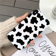 Load image into Gallery viewer, Slim Fit  Lightweight Black White  Print Silicone Case For iPhone 11 Pro 7 8 Plus X XR XS Max iphone 11 Cell Phone Case Cover White Black Pattern Print Silicone Unisex Case

