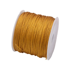Load image into Gallery viewer, 50 Yards 0.8mm Braided Nylon Cord – Durable Satin String for Jewelry Making, Beading, Macrame, Chinese Knot &amp; DIY Crafts
