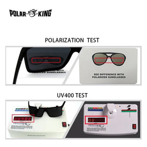 Polarking Polarized Sunglasses Men Vintage Sun Glasses Classic Design UV400 Protection Polaroid Lens Light Frame Driving Fishing