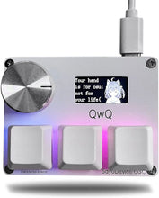 Load image into Gallery viewer, O3C SayoDevice OSU O3C Rapid Trigger Hall Switches Magnetic Pink Switches Keyboard With Knob Screen Copy Paste Shotcut

