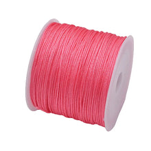 Load image into Gallery viewer, 50 Yards 0.8mm Braided Nylon Cord – Durable Satin String for Jewelry Making, Beading, Macrame, Chinese Knot &amp; DIY Crafts
