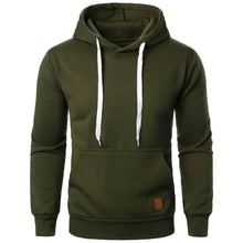 Load image into Gallery viewer, Men’s Casual Lightweight Hoodie – Solid Color Drawstring Pullover Sweatshirt for Streetwear &amp; Outdoor Style
