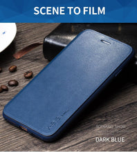 Load image into Gallery viewer, Ultra Thin Slim Case For iPhone 13 12 Case 6S 7 8 Plus X XR XS Max Flip Leather Cover For iPhone 12 11 Pro Max Case  Leather Extra Slim Phone Case With Stand Function
