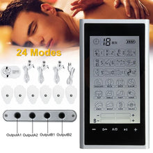 Load image into Gallery viewer, EMS Electric Muscle Stimulator Therapy 24 Modes 4 Output Channel Tens Unit Machine Physiotherapy Pulse Body Massager Dropship
