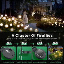 Load image into Gallery viewer, 12Pack Solar LED Starburst Firefly Lights – IP66 Waterproof Garden &amp; Lawn Decoration

