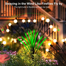 Load image into Gallery viewer, 12Pack Solar LED Starburst Firefly Lights – IP66 Waterproof Garden &amp; Lawn Decoration
