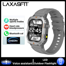 Load image into Gallery viewer, LAXASFIT 2024 Outdoor Military Men's Smart Watch Bluetooth
