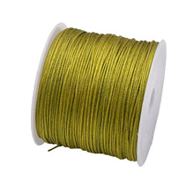 Load image into Gallery viewer, 50 Yards 0.8mm Braided Nylon Cord – Durable Satin String for Jewelry Making, Beading, Macrame, Chinese Knot &amp; DIY Crafts
