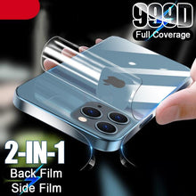 Load image into Gallery viewer, Full Cover Back Film For iPhone 13 12 Pro Max Mini Mobile Phone Accessories Side Film Not-Screen Protector Glass Ultra Thin Transparent/Matte Side and Back Film Anti-Scratch Border Sticker
