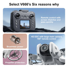 Load image into Gallery viewer, Xiaomi V666 Mini Drone 4K Professional Aerial 8k Dual Camera Intelligent obstacle avoidance  Brushless Quadcopter Kid RC Toy
