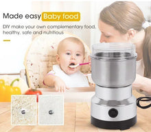Load image into Gallery viewer, 400W Stainless Electric Grinder Baby Food Pulverizer Coffee Beans Mill Grinder  Fast Grinding Multifunction Smash Machine
