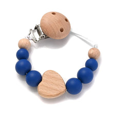 Load image into Gallery viewer, Baby Pacifier Chain Clip Silicone Teether Beads Soother Toy
