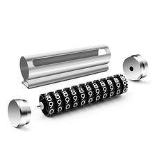 Load image into Gallery viewer, Car Temporary Parking Number Plate Black/Silver/Blue Aluminium Alloy Material Roller Adjustable Car Parking Plate Car Supplies
