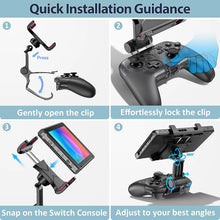 Load image into Gallery viewer, Adjustable Switch Pro Controller Handle Bracket Game Accessories Gamepad Clip Clamp Holder Mount

