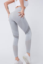 Load image into Gallery viewer, Women Mesh Leggings High Waist Seamless Fitness Leggings Fashion Female Gym Workout Leggings Seamless Gym Running Stylish Tight Athletic Leggings Soft Active Legging For Women
