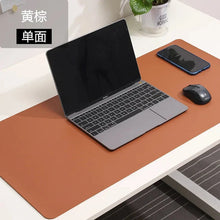 Load image into Gallery viewer, Large White PU Leather Mouse Pad – Waterproof Non-Slip Gaming Desk Mat for Keyboard &amp; Computer Setup
