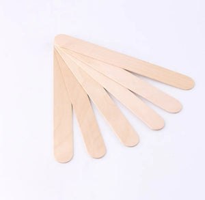 50PCS Disposable Woman Wooden Waxing Wax Spatulas Spatula Tongue Depressor Hair Removal Stick Wax Medical Stick Beauty Health