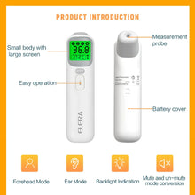 Load image into Gallery viewer, ELERA Infrared Digital Thermometer Forehead Ear Body Fever Termometre Multi-function Non-contact Temperature Measurement Device
