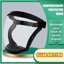 Load image into Gallery viewer, Work Protection Mask Transparent Facial Protector Face FaceMask Protective Outdoor Heating Home Kitchen Tools Full Face Mask
