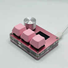 Load image into Gallery viewer, O3C SayoDevice OSU O3C Rapid Trigger Hall Switches Magnetic Pink Switches Keyboard With Knob Screen Copy Paste Shotcut
