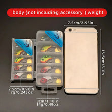 Load image into Gallery viewer, 5piece fishing lure kit Metal VIB Artificial Bait Sinking Spinner Spoon Fishing Lures Jigs Fishing Tackle
