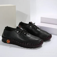 Load image into Gallery viewer, Women Shoes 2024Autumn Fashion Pu Leather Casual Shoes Handmade Sewing Soft Comfortable Mom Shoes Women Sneakers Chaussure Femme
